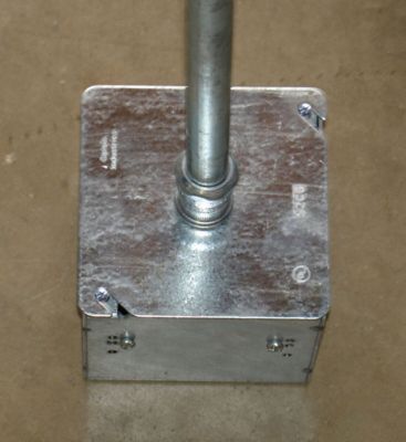 Image showing  Steel Square Flat Cover, 4 in. x 1/2 in.