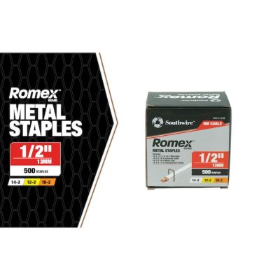 Image showing  1/2 in. Romex Staples, 100 ct.