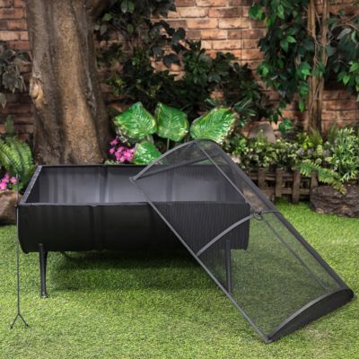 Image showing  35 in. Wood-Burning Barrel Burner