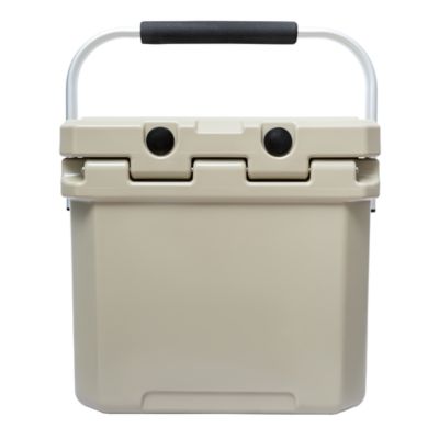 Image showing  12.6 qt. Premium Hard-Sided Cooler with Folding Handle and Molded-In Drink Holders