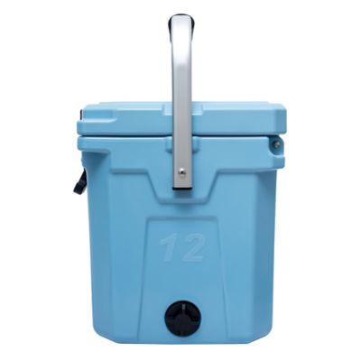 Image showing  12.6 qt. Premium Hard-Sided Cooler with Folding Handle and Molded-In Drink Holders