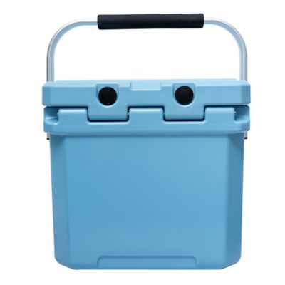 Image showing  12.6 qt. Premium Hard-Sided Cooler with Folding Handle and Molded-In Drink Holders
