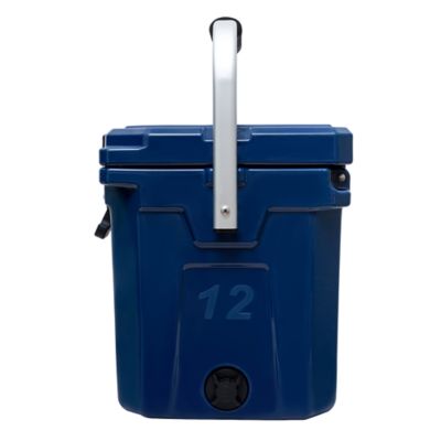Image showing  12.6 qt. Premium Hard-Sided Cooler with Folding Handle and Molded-In Drink Holders
