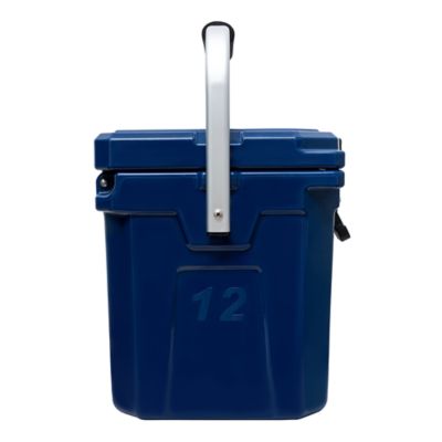 Image showing  12.6 qt. Premium Hard-Sided Cooler with Folding Handle and Molded-In Drink Holders