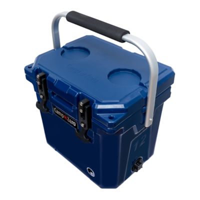 Image showing  12.6 qt. Premium Hard-Sided Cooler with Folding Handle and Molded-In Drink Holders