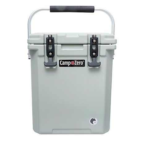 Camp-Zero 16L - 16.9 qt. Tall Premium Cooler with Removable Divider and Two Molded-In Drink Holders