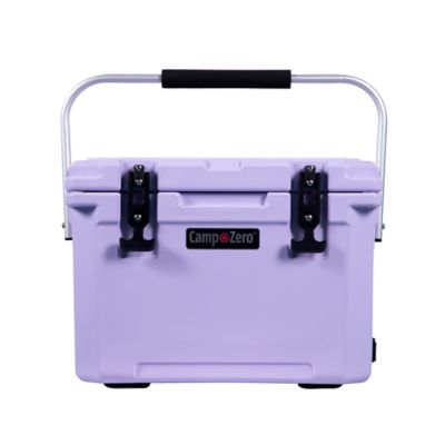 Camp-Zero 21 qt. Premium Hard-Sided Cooler with Folding Handle and 4 Molded-In Drink Holders
