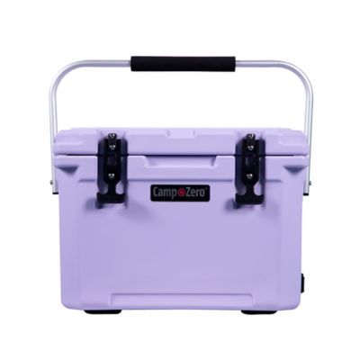 Camp-Zero 20L - 21 Qt. Premium Cooler with Folding Handle and Four Molded-In Drink Holders