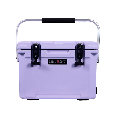 Camp-Zero 20L - 21 Qt. Premium Cooler with Folding Handle and Four Molded-In Drink Holders