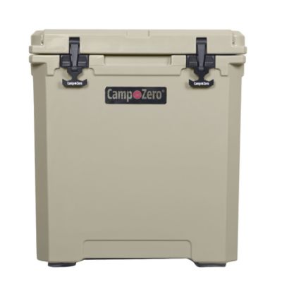 Camp-Zero 50 Liter 52 Qt. Premium Chest Cooler with Oversized Easy-Roll Wheels and Extendable Pull Handle