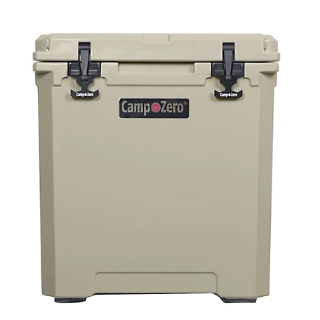 Camp-Zero 50 Liter 52 Qt. Premium Chest Cooler with Oversized Easy-Roll Wheels and Extendable Pull Handle