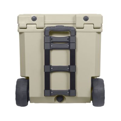 Image showing  50L Premium Hard-Sided Chest Cooler with Oversized Easy-Roll Wheels and Extendable Pull Handle