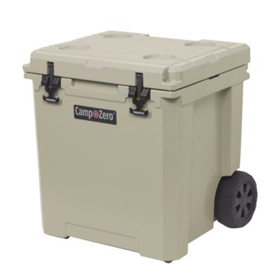 Image showing  50L Premium Hard-Sided Chest Cooler with Oversized Easy-Roll Wheels and Extendable Pull Handle