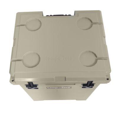 Image showing  50L Premium Hard-Sided Chest Cooler with Oversized Easy-Roll Wheels and Extendable Pull Handle