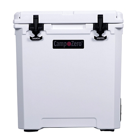 Camp-Zero 50 Liter 52 Qt. Premium Chest Cooler with Oversized Easy-Roll Wheels and Extendable Pull Handle