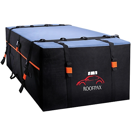 15 Cubic Feet Car Roof Bag Rooftop Cargo Carrier Waterproof Luggage Bag  Orange