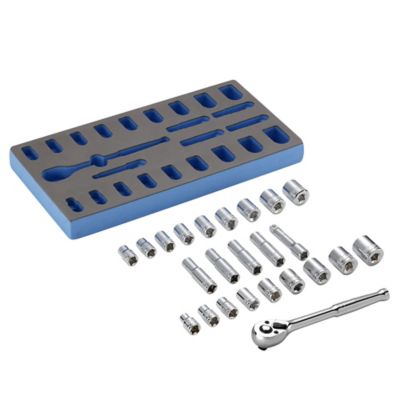 Image showing  3/8 in. Drive SAE/Metric Ratchet with Sockets, 24 pc.