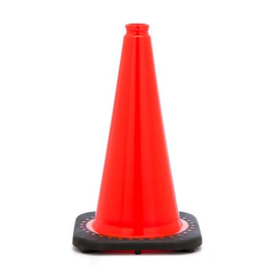 Mutual Industries 18 in. Plain Orange Safety Traffic Cone