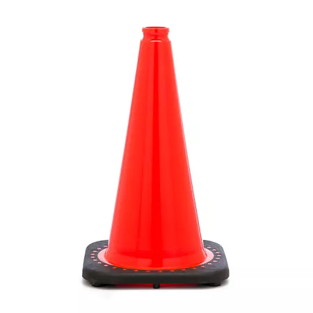 Mutual Industries 18 in Solid Orange Safety Traffic Cone Traffic Cones