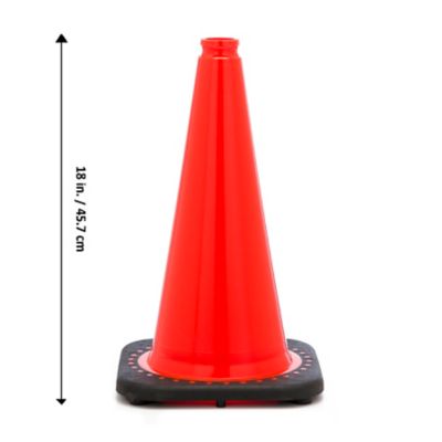 Image showing  18 in. Plain Orange Safety Traffic Cone
