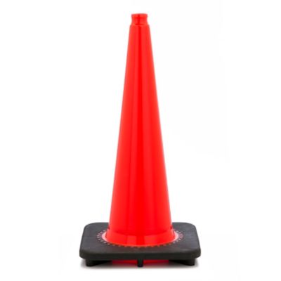 Mutual Industries 28 in. Plain Orange Safety Traffic Cone