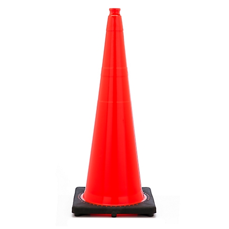 Mutual Industries 36 in. Plain Orange Safety Traffic Cone