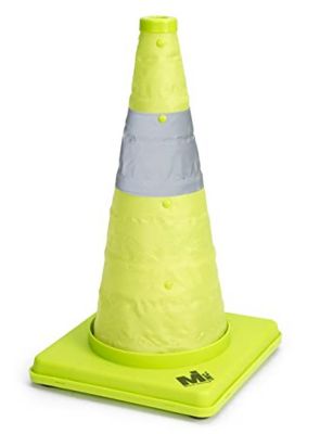 Image showing  28 in. Lime Collapsible Safety Cones, 5-Pack