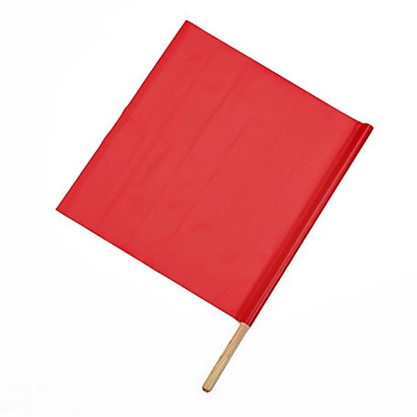 Mutual Industries 18 in. x 18 in. x 24 in. Red Highway Traffic Safety Flag (Pack of 10)