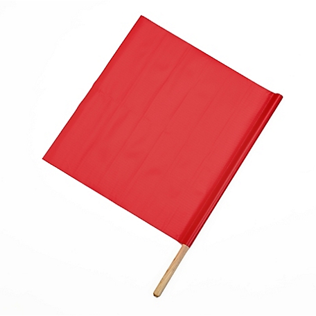 Mutual Industries 24 in. x 24 in. x 36 in. Red Highway Traffic Safety Flag (Pack of 10)