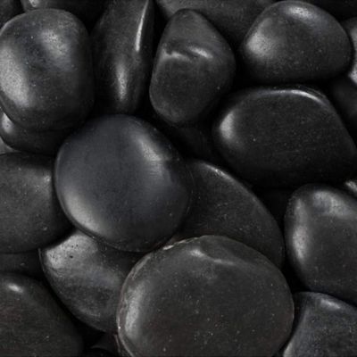 Image showing  0.4 cu. ft. Black Polished Pebbles, RFBRPA2-30