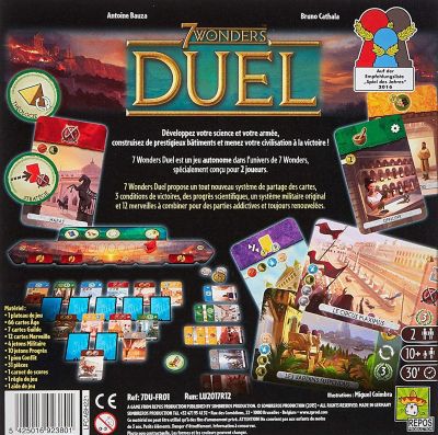 Image showing  7 Wonders Duel Strategy Board Game, 2 Players, For Ages 10+