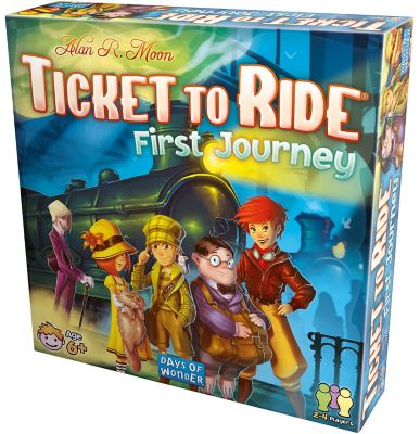 Asmodee Ticket to Ride First Journey Strategy Board Game, DO7225