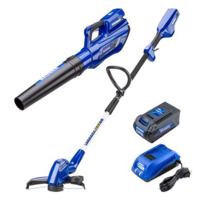 Wild Badger Power 2-in-1 Cordless Yard String Trimmer/Edger and 
