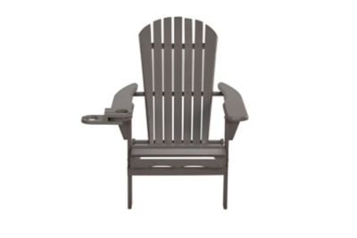 Image showing  Foldable Adirondack Chair with Cup Holders with Ottoman