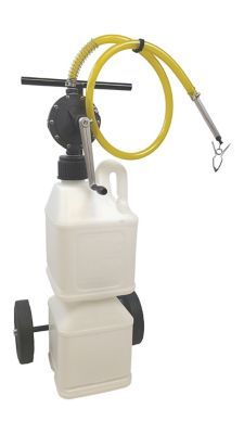 Image showing  10 gal. Plastic Fluid Transfer Pump, Container and Cart System