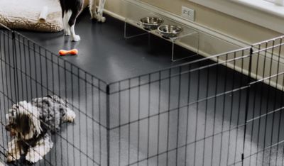 Image showing 5 th G-Floor Ceramic Texture Vinyl Pet Floor Protector, 5 ft. x 10 ft., Slate Grey