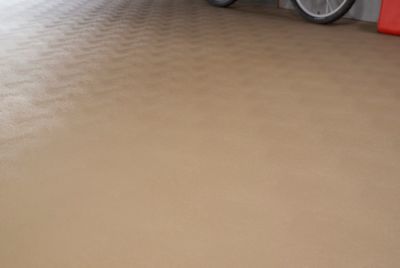 Image showing  Levant Pattern Vinyl Pet Floor Protector - 5ft. x 10 ft. - Sandstone