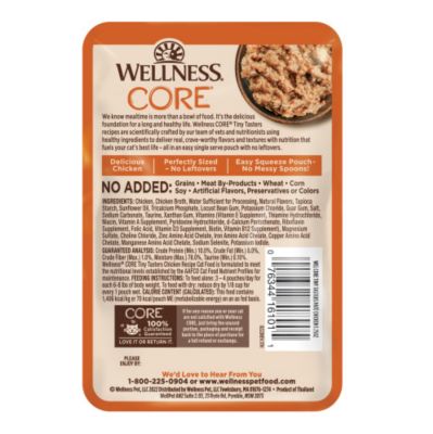 Image showing  Core Tiny Tasters Pate Adult Wet Cat Food 1.75 oz. Pouch, 12 pk.