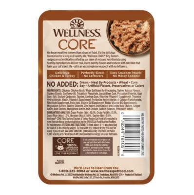 Image showing  Core Tiny Tasters Pate Adult Wet Cat Food 1.75 oz. Pouch, 12 pk.