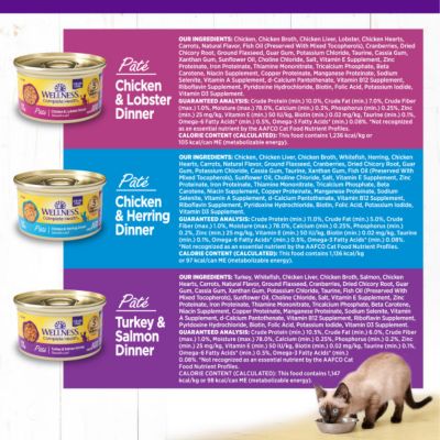 Image showing 7 th Wellness Complete Health Adult Grain Free Seafood Variety Wet Cat Food, 3 oz., Pack of 12 Cans