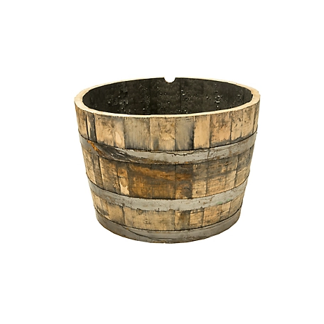 Real Wood Products Jack Daniels Oak Half Barrel, B100