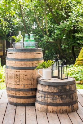 Image showing  26 in. Half-Oak Jack Daniels Whiskey Barrel Planter