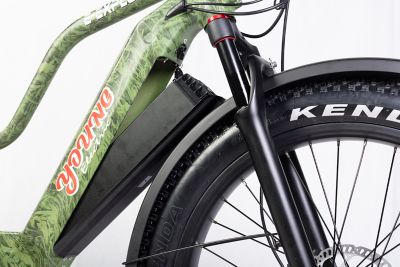 Image showing  Unisex 7-Gear E-Explorer Single Battery Off-Road E-Bike, Size M, Forest Camo