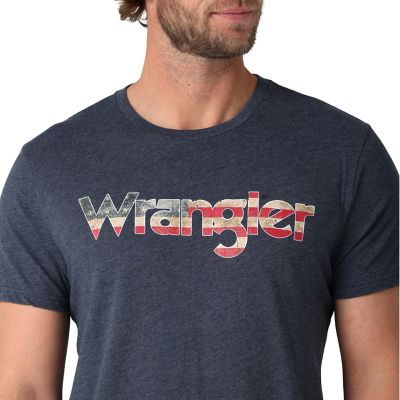 Image showing  Men's American Flag Logo T-Shirt