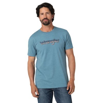 Wrangler Men's Logo Tee USA Flag