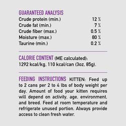 Image showing  Chicken & Salmon Entree Wet Kitten Food, 3 oz.