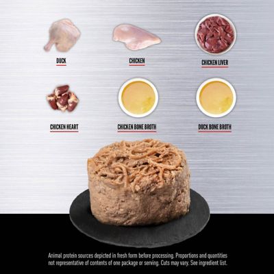 Image showing  Duck and Chicken Entree in Bone Broth Recipe Wet Cat Food 3 oz.