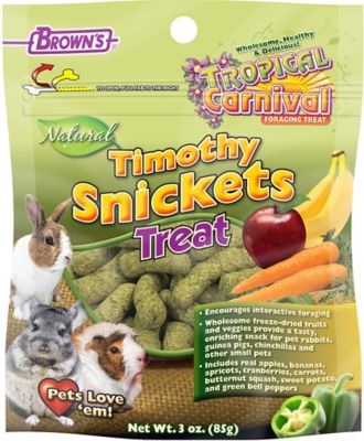 Tropical Carnival Natural Snickets Small Animal Treat, 45012
