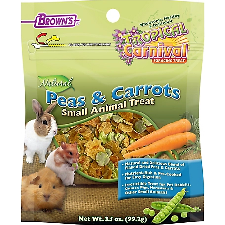 Tropical Carnival Natural Peas and Carrots Small Animal Treats