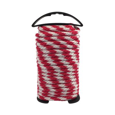 Koch Industries 3/8 in. x 50 ft. Red/White Polypropylene Solid Braid Rope